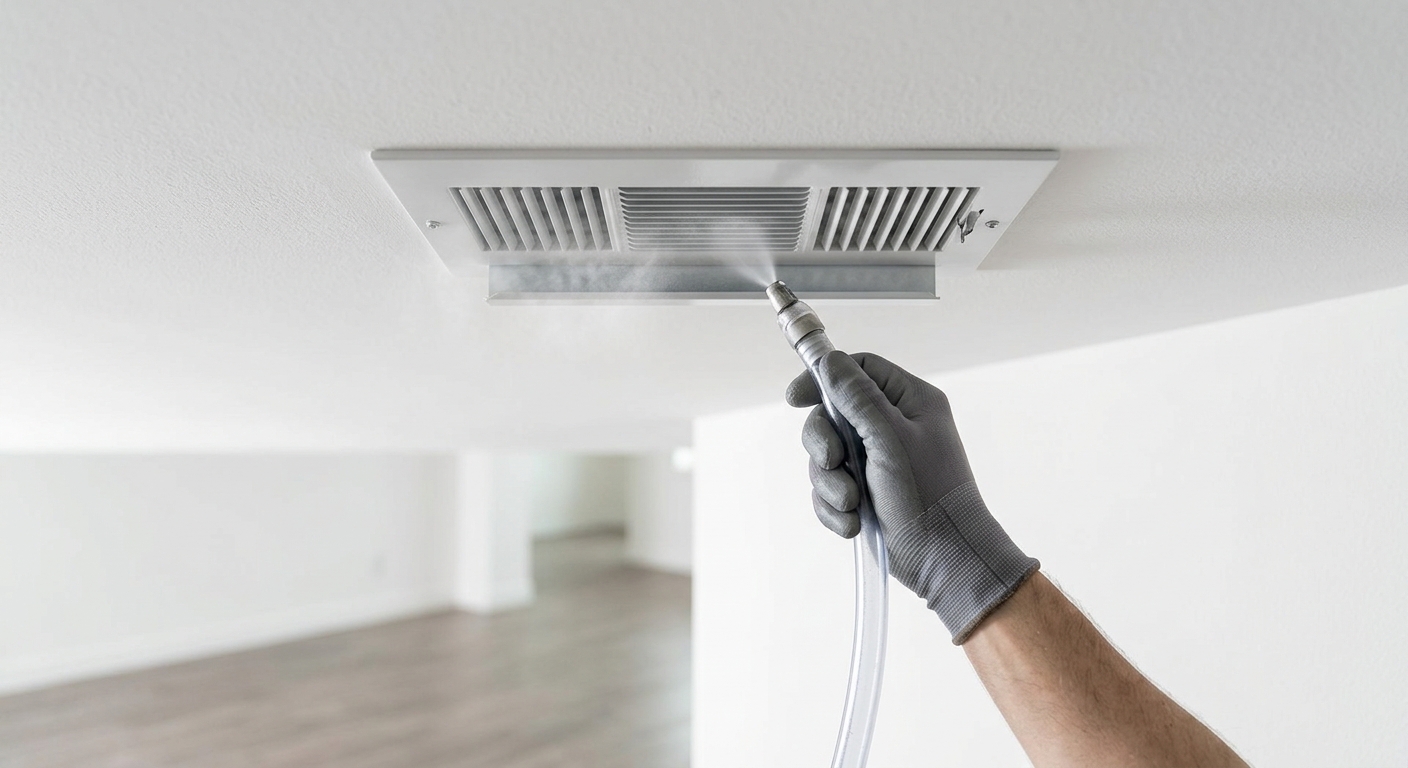 Air Duct Sanitization: 3 Ultimate Steps to a Healthier Home in 2026 4 Microscopic view of clean vs. moldy air duct surfaces after Air Duct Sanitization