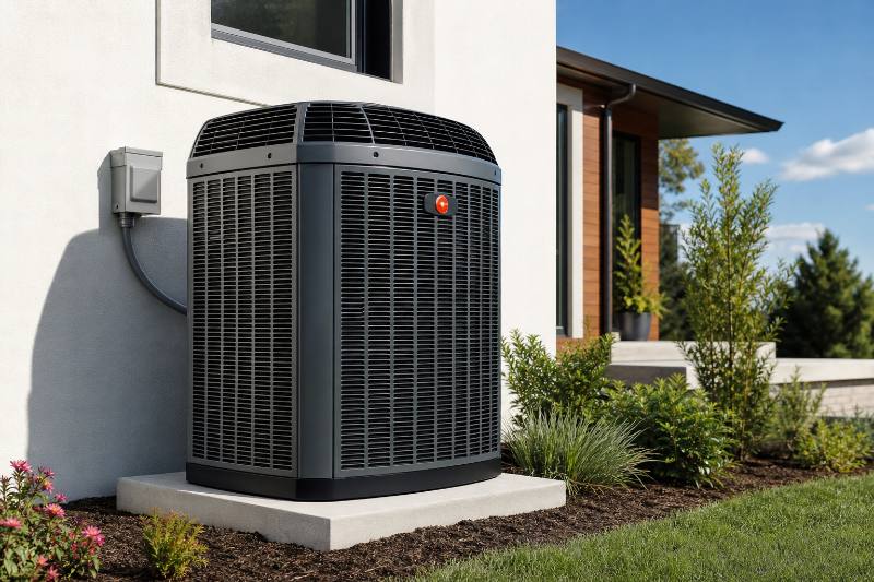 Trane AC Guide: 6 Essential Tips for Choosing Your Next... 3 Modern Trane AC Guide unit outside a contemporary home, emphasizing sleek design and energy efficiency