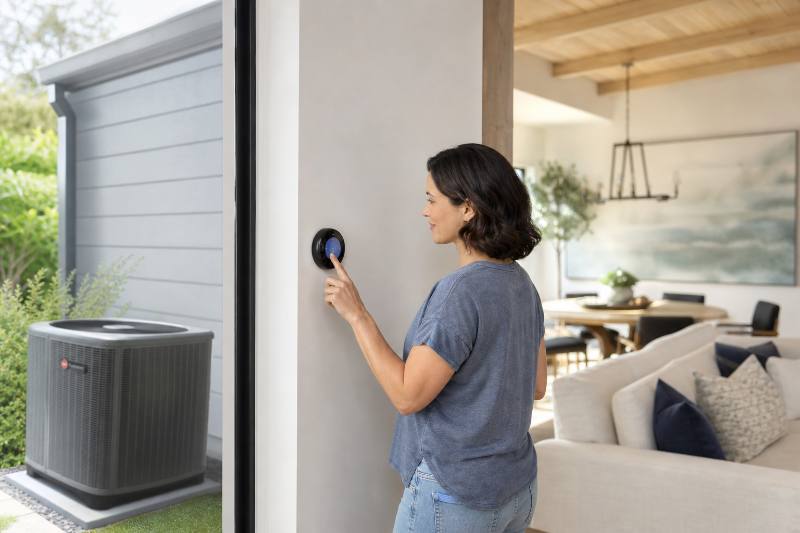 Trane AC Guide: 6 Essential Tips for Choosing Your Next... 4 Illustration of different Trane AC Guide system components with airflow arrows, infographic style